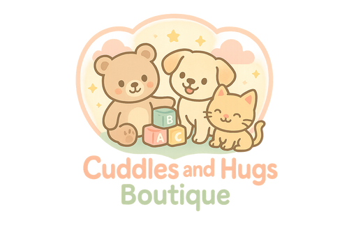 cuddles and hugs boutique logo (babies, kids and pet store)
